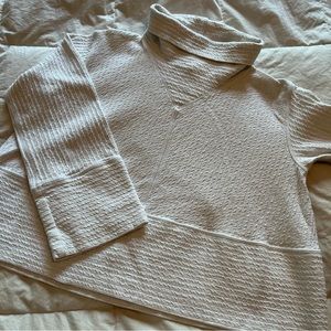 lululemon funnel neck textured pullover